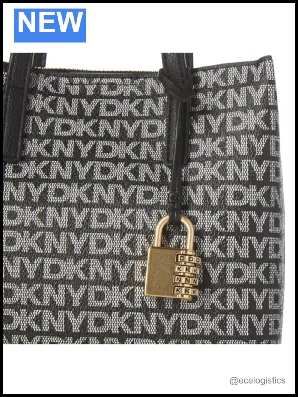 Farah Crossbody Satchel with Padlock Charm Faux Leather Textured